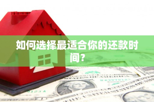 琼山如何选择最适合你的还款时间？
