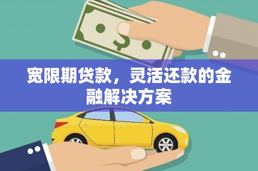 琼山宽限期贷款，灵活还款的金融解决方案
