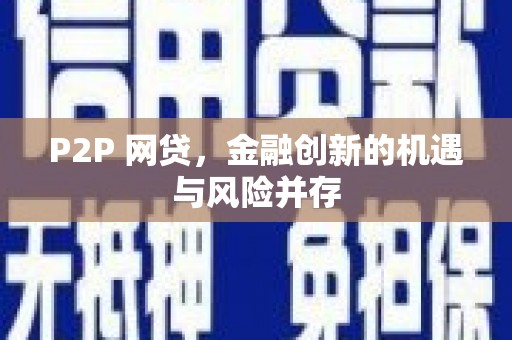 琼山P2P 网贷，金融创新的机遇与风险并存