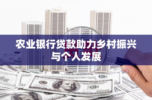 琼山农业银行贷款助力乡村振兴与个人发展