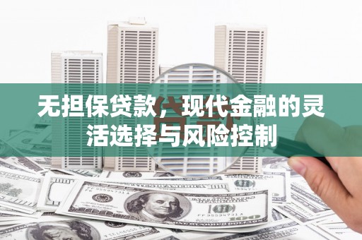 琼山无担保贷款，现代金融的灵活选择与风险控制