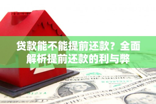 琼山贷款能不能提前还款？全面解析提前还款的利与弊