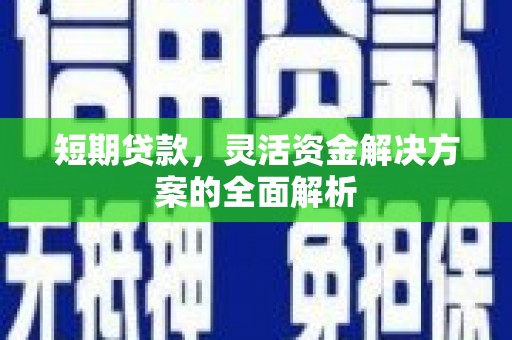 琼山短期贷款，灵活资金解决方案的全面解析